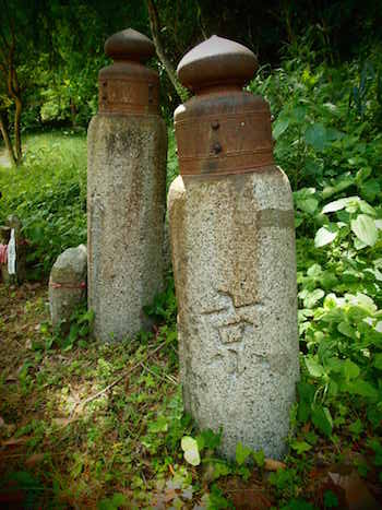 城跡の京橋の親柱