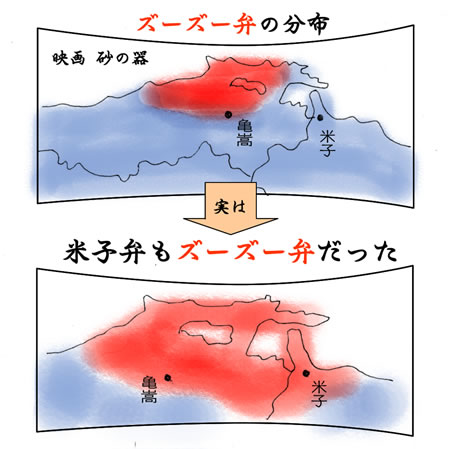 米子弁もズーズー弁だった